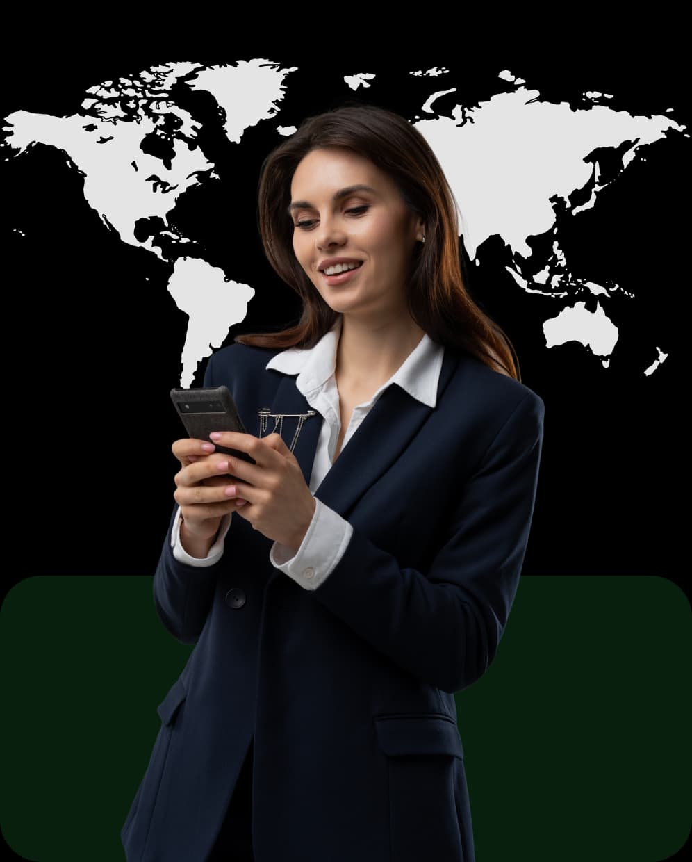 Conectividade global. Um eSIM. Sem complicações. Woman