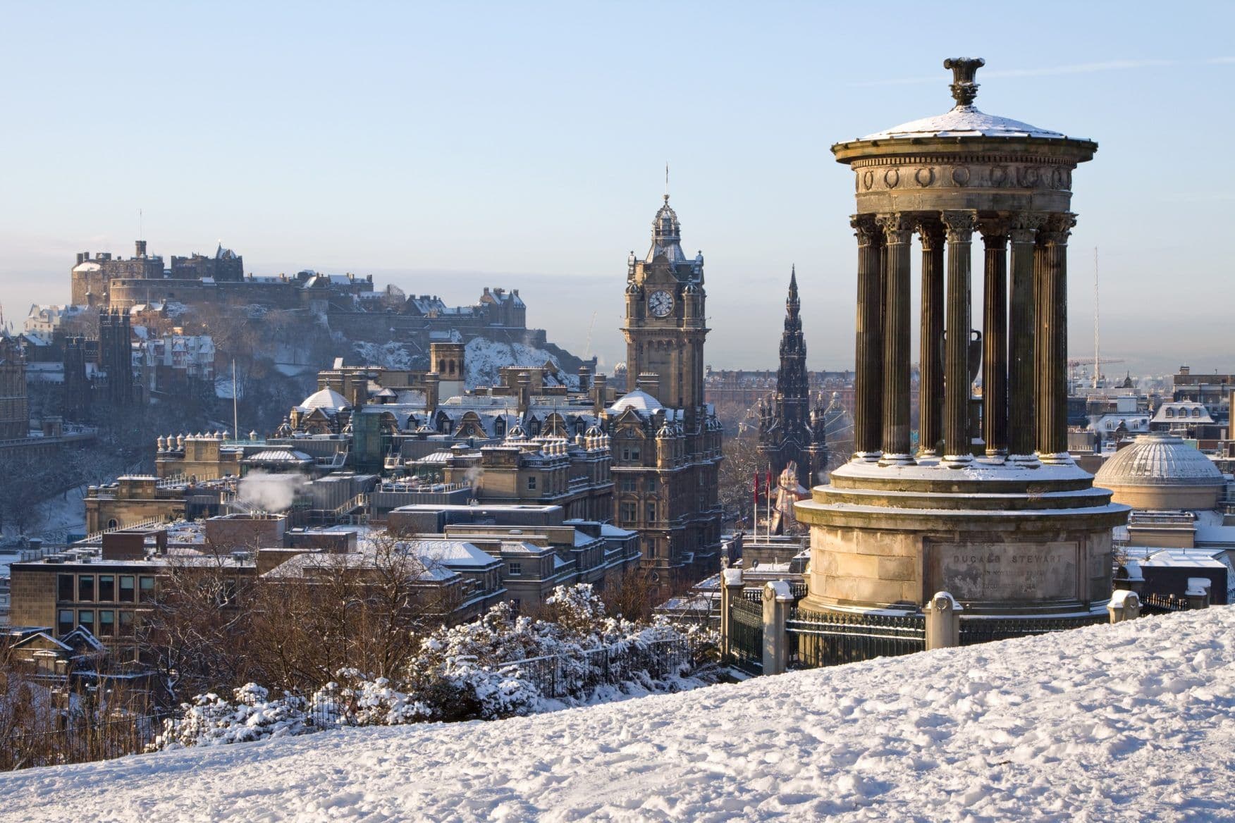 Edinburgh, Scotland in winter 