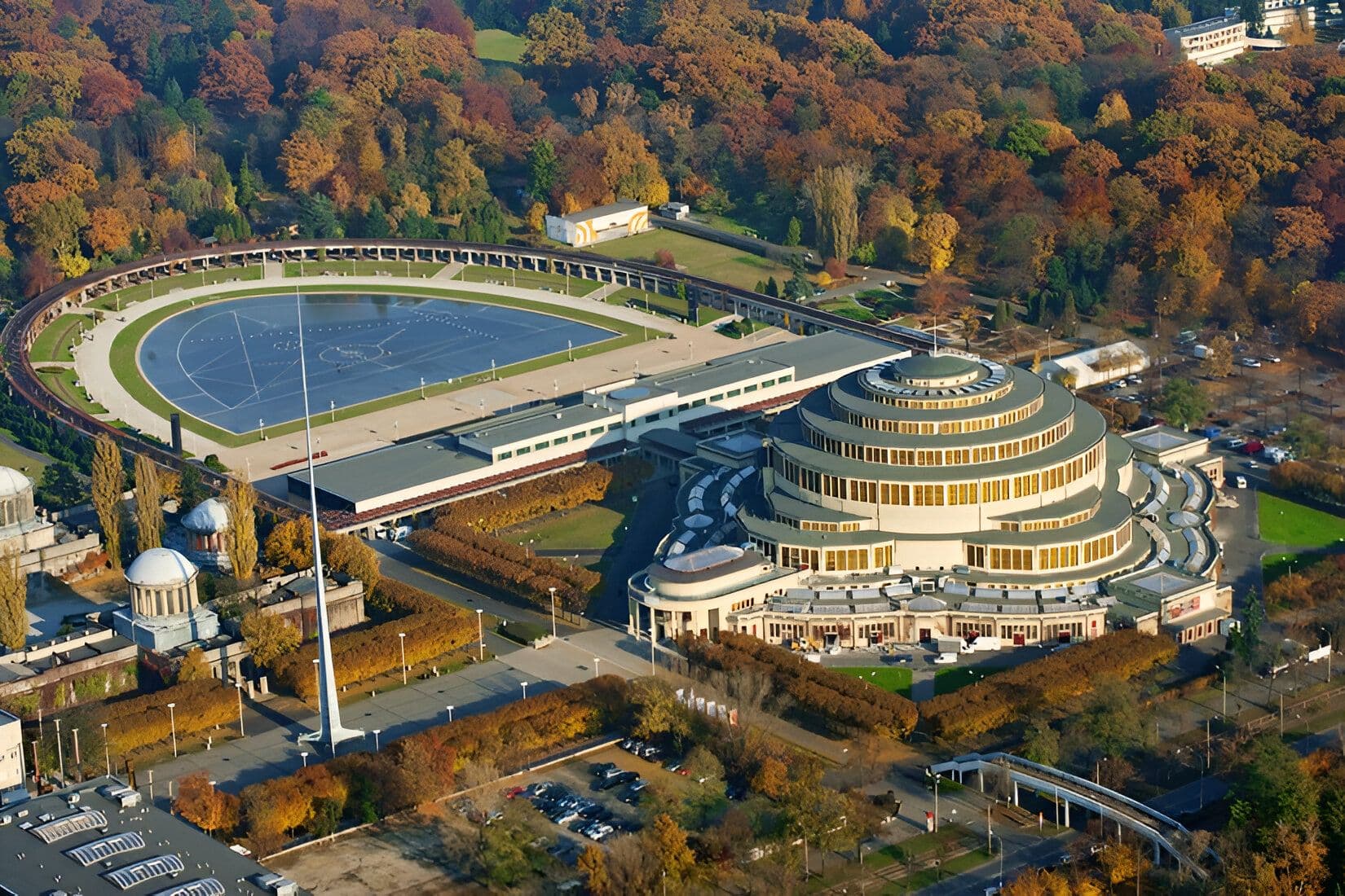 The Centennial Hall and the Wroclaw Fountain