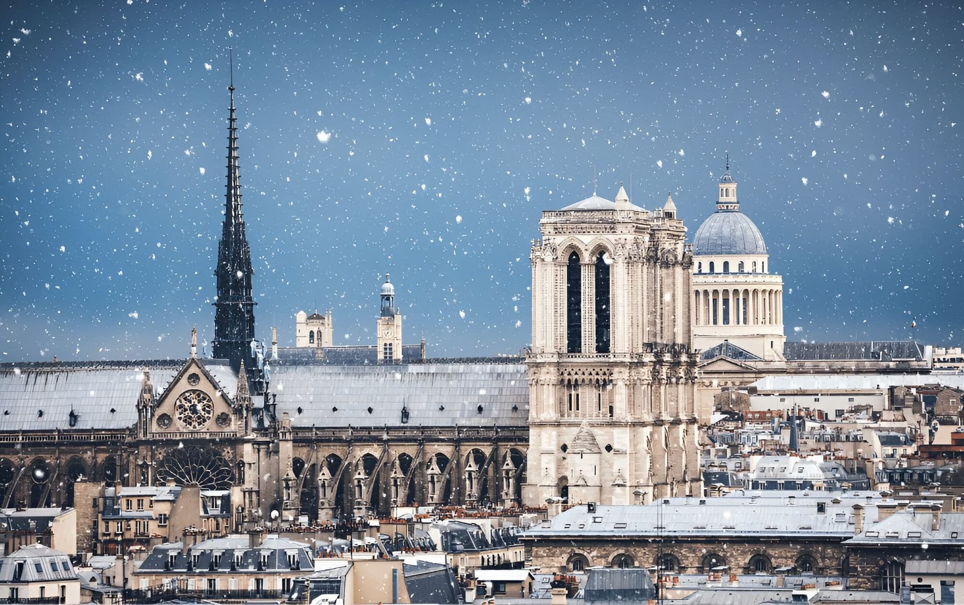 Paris in winter 