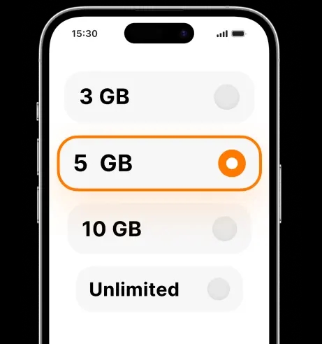 eSIM card purchasing process screen 3